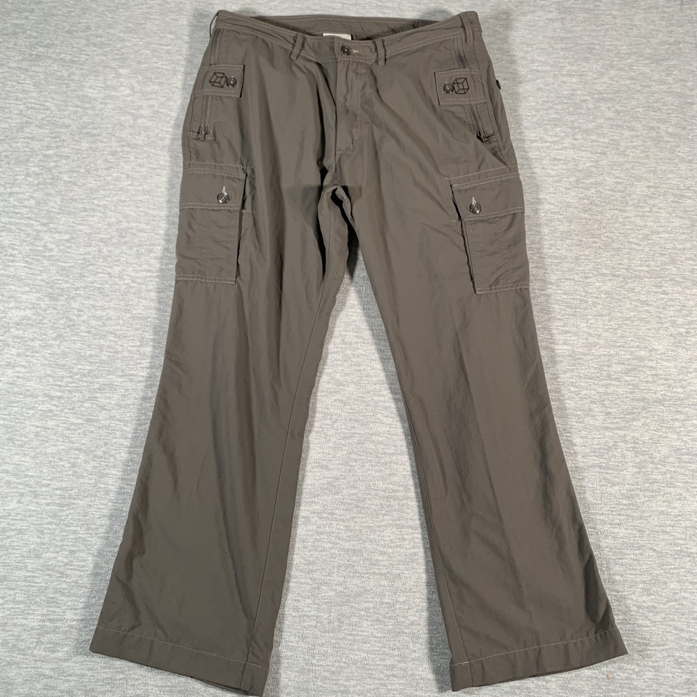 Clothing Arts PACSAFE Pants Mens 34x34 Gray Pick-Pocket Proof Nylon Cargo Travel